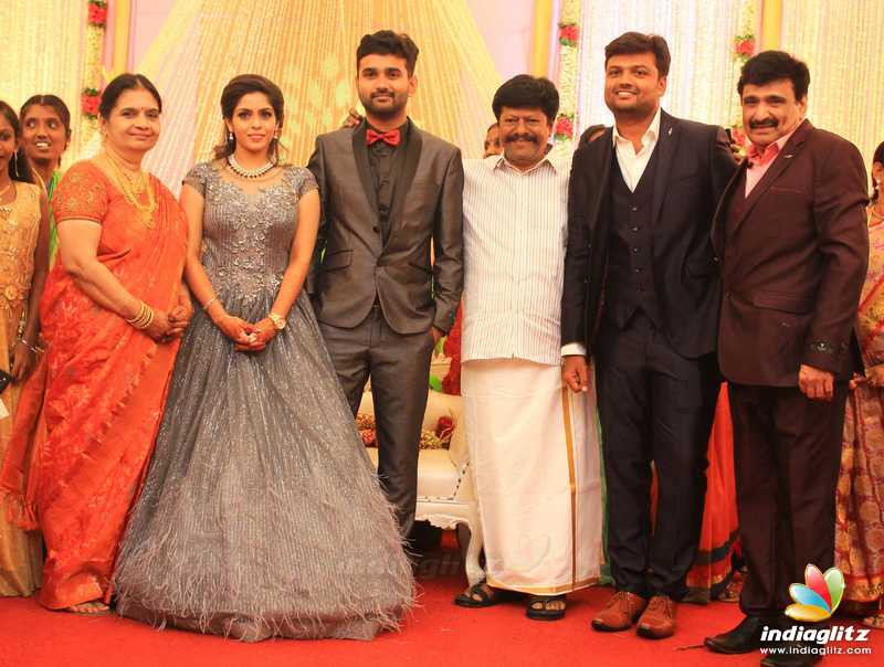 Celebs at Ramesh Kanna's Son Wedding Reception