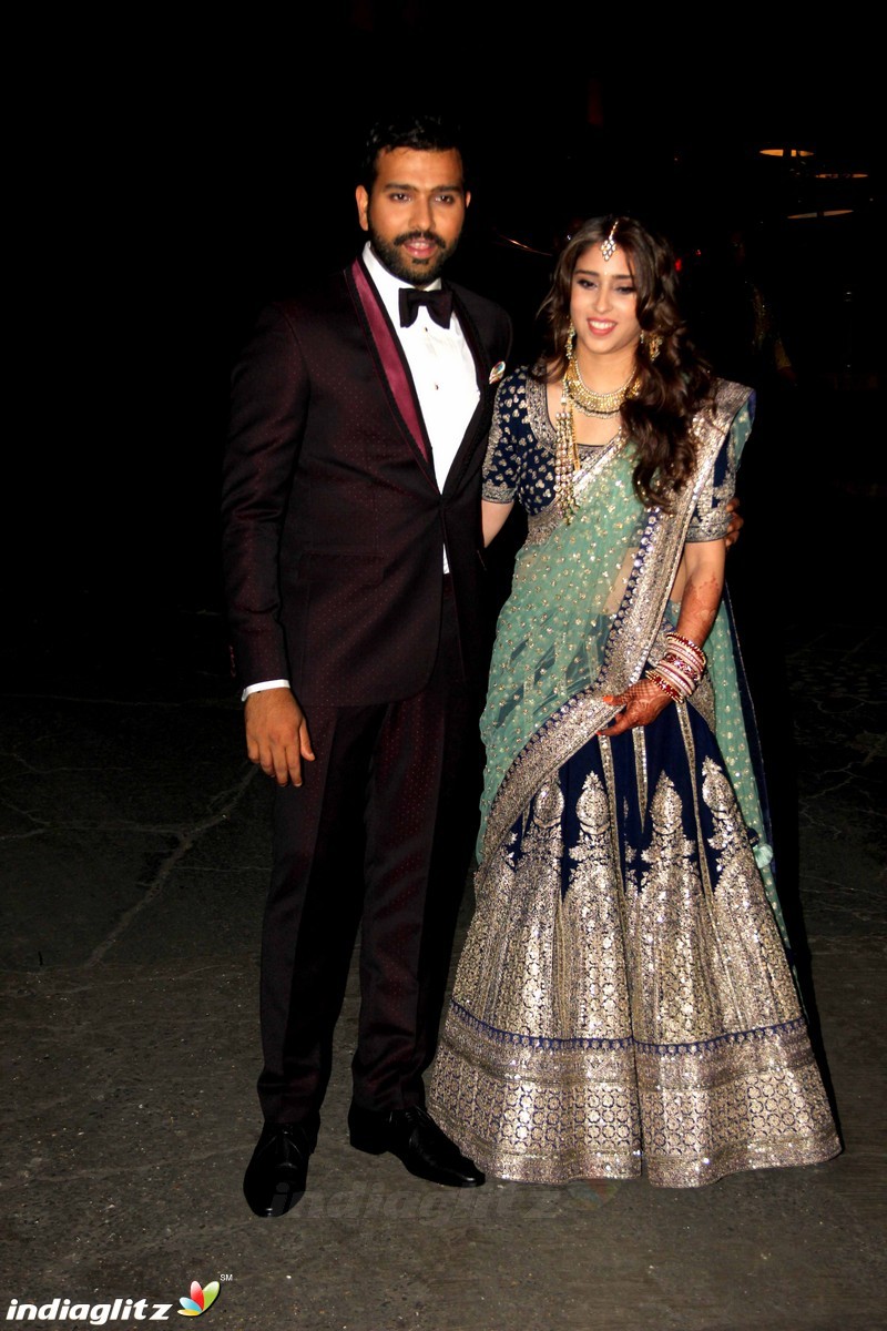 Cricketer Rohit Sharma and Ritika Sajdeh wedding ceremony at taj land