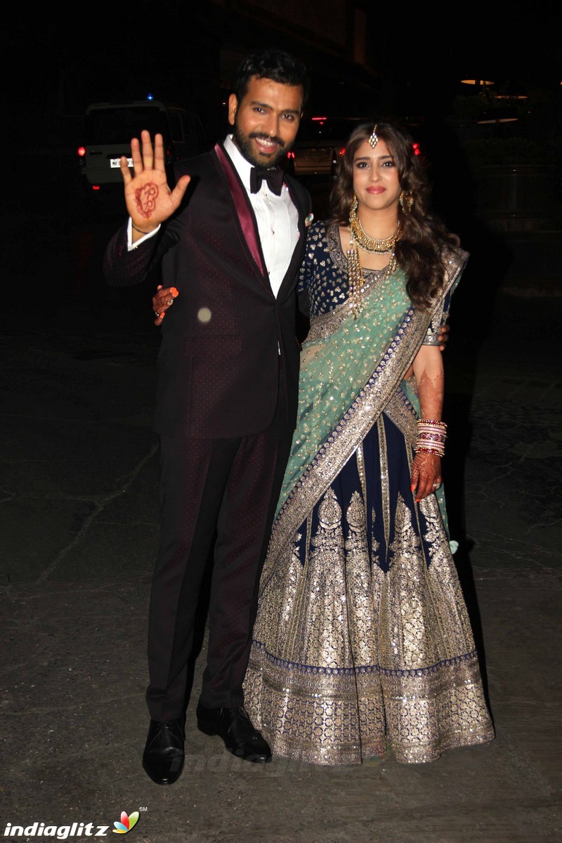 Cricketer Rohit Sharma and Ritika Sajdeh wedding ceremony at taj land