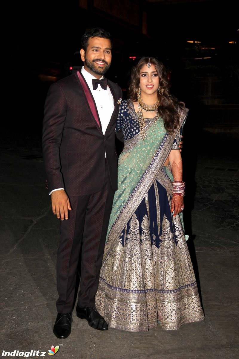 Cricketer Rohit Sharma and Ritika Sajdeh wedding ceremony at taj land