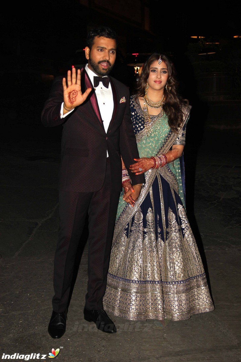 Cricketer Rohit Sharma and Ritika Sajdeh wedding ceremony at taj land