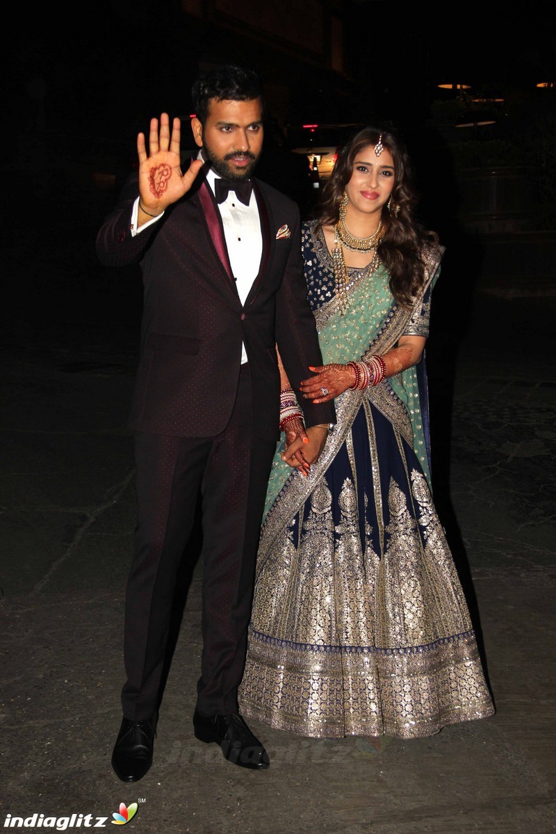 Cricketer Rohit Sharma and Ritika Sajdeh wedding ceremony at taj land