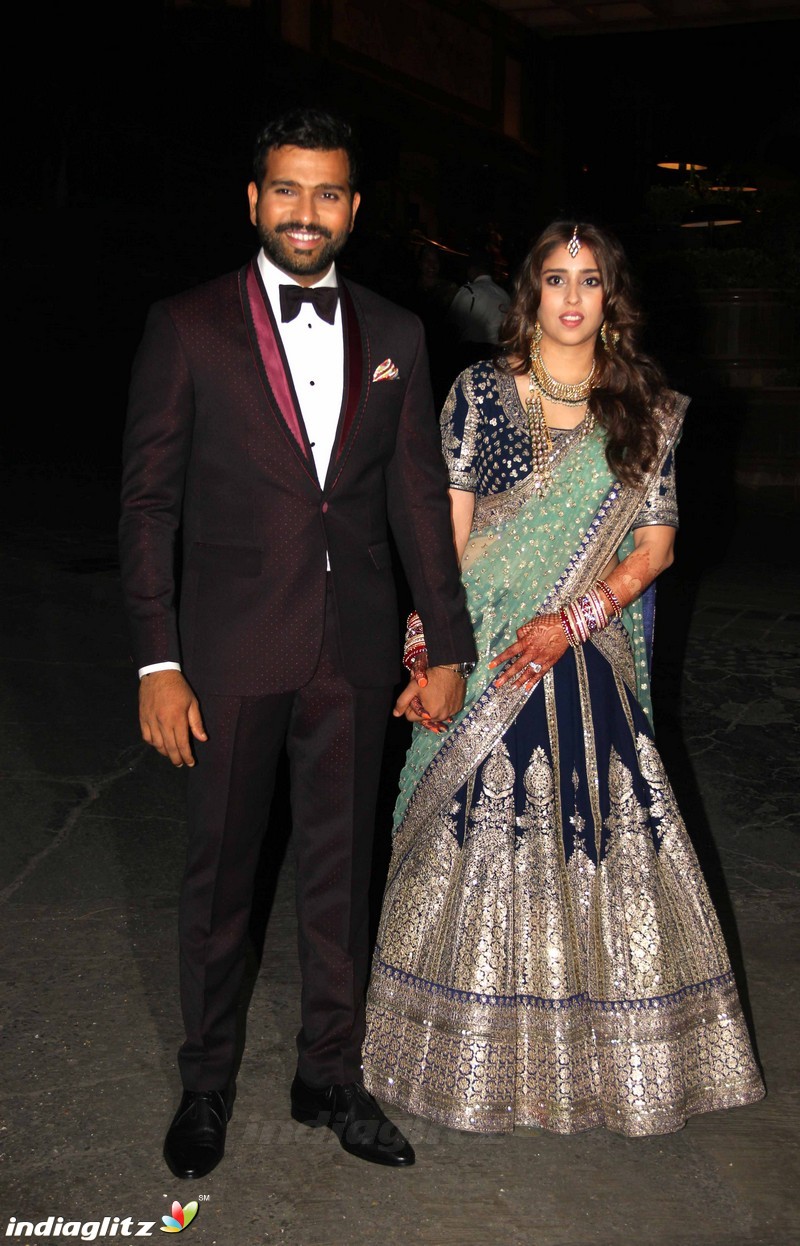 Cricketer Rohit Sharma and Ritika Sajdeh wedding ceremony at taj land