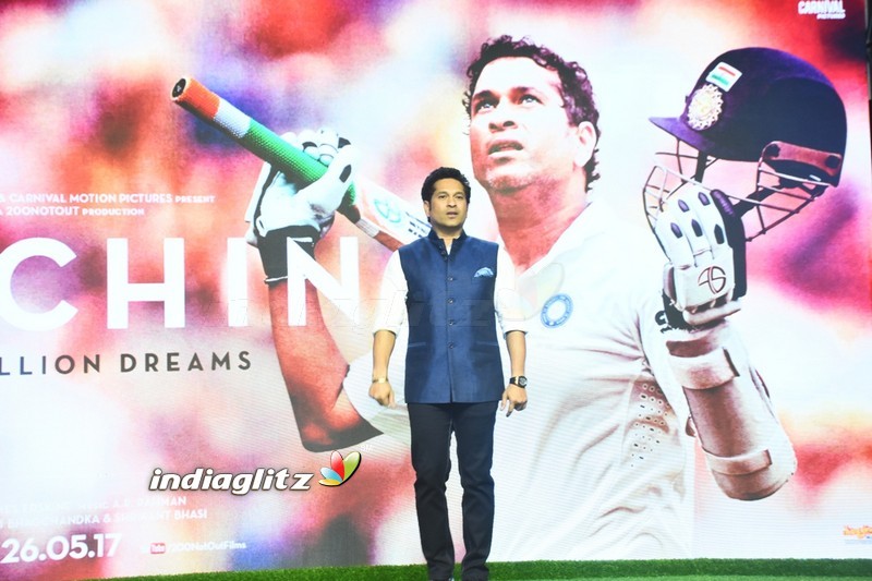 AR Rahman & Sachin Tendulkar at the launch of Sachin Sachin Song