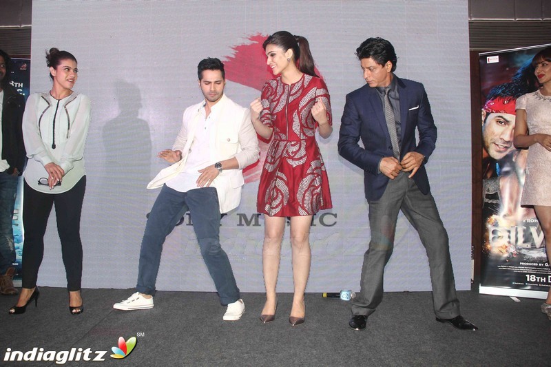 SRK-Kajol celebrating Dilwale music at JW Marriot