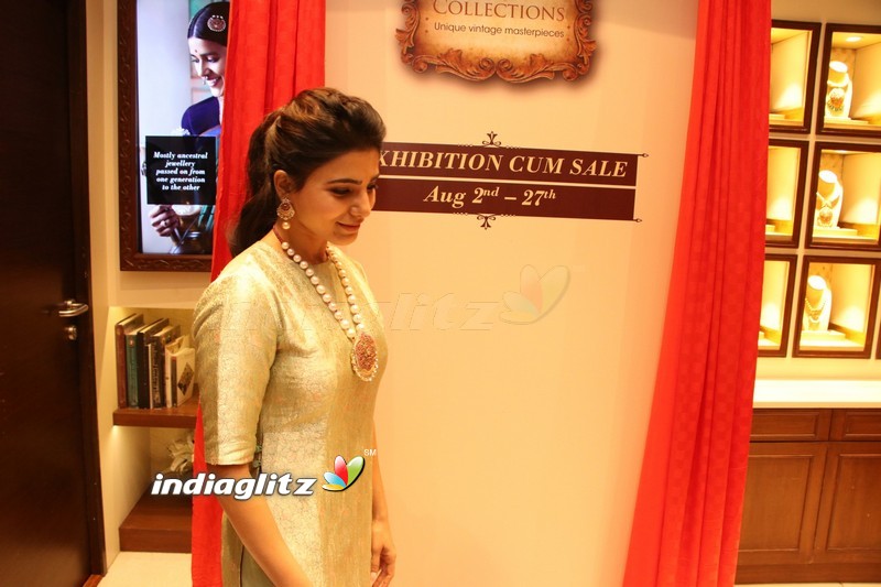 Samantha at Launch of NAC Jewelles Antique Exhibition