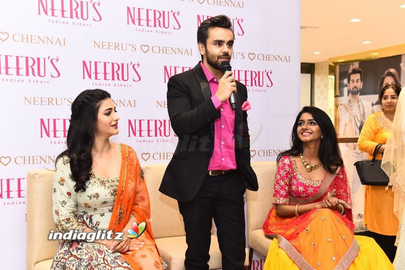 Shruti Haasan launches Neeru's the First Flagship Family Store in Chennai