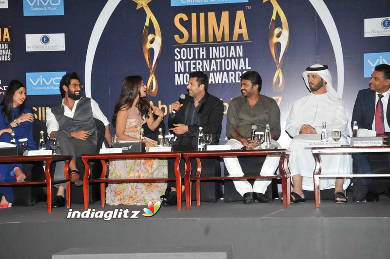 SIIMA 2017 Press Conference at Abu Dhabi