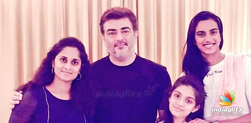 Badminton Legend P.V. Sindhu Meets Ajith & Suriya Families