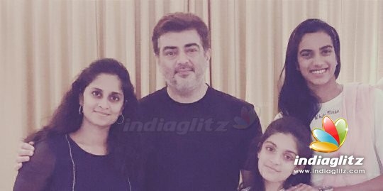 Badminton Legend P.V. Sindhu Meets Ajith & Suriya Families