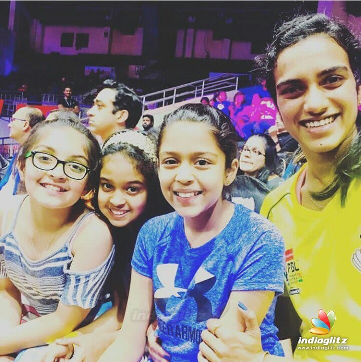 Badminton Legend P.V. Sindhu Meets Ajith & Suriya Families