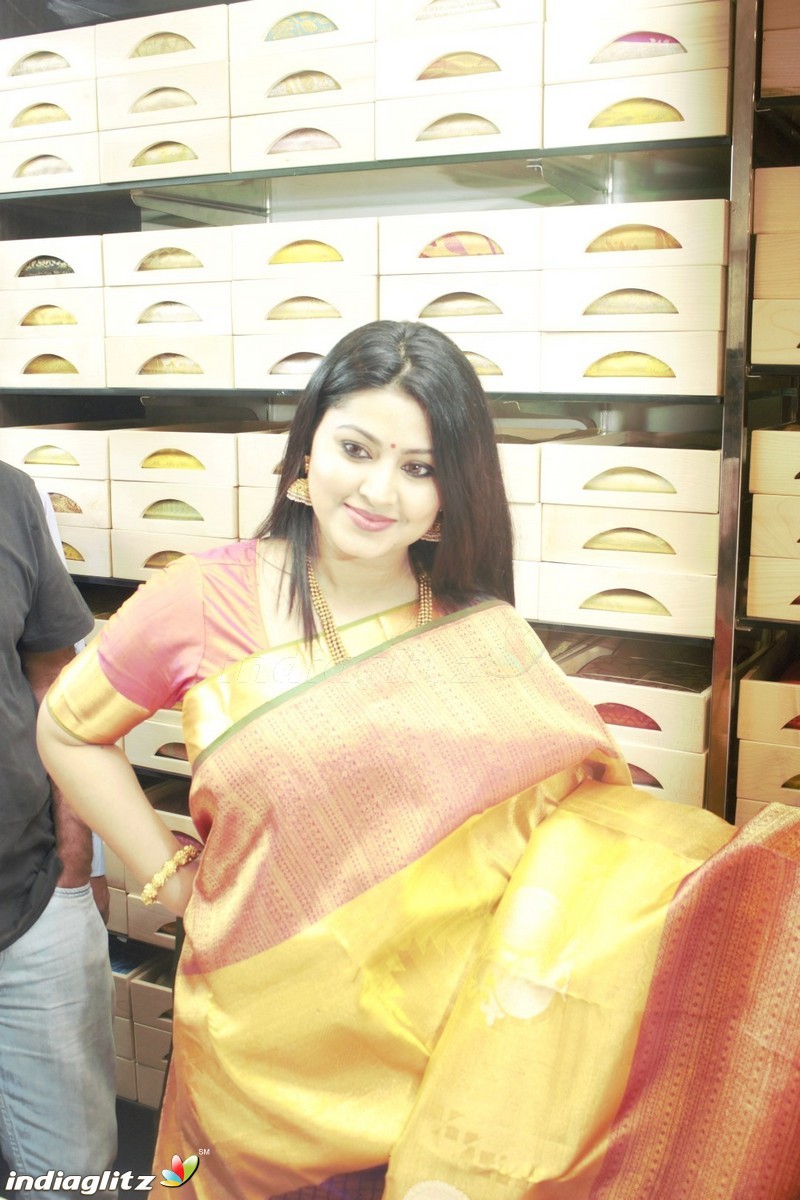 Kanchipuram VRK silks opening with actress Sneha in Coimbatore