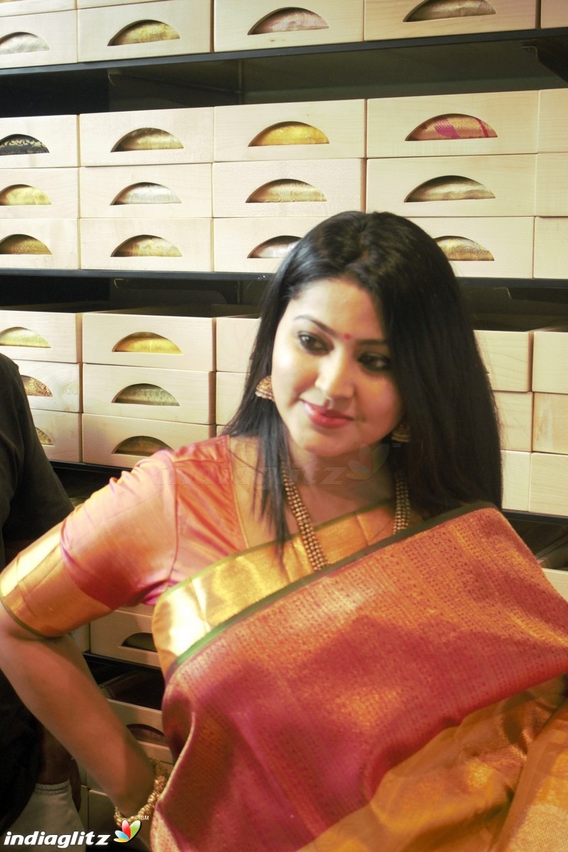 Kanchipuram VRK silks opening with actress Sneha in Coimbatore