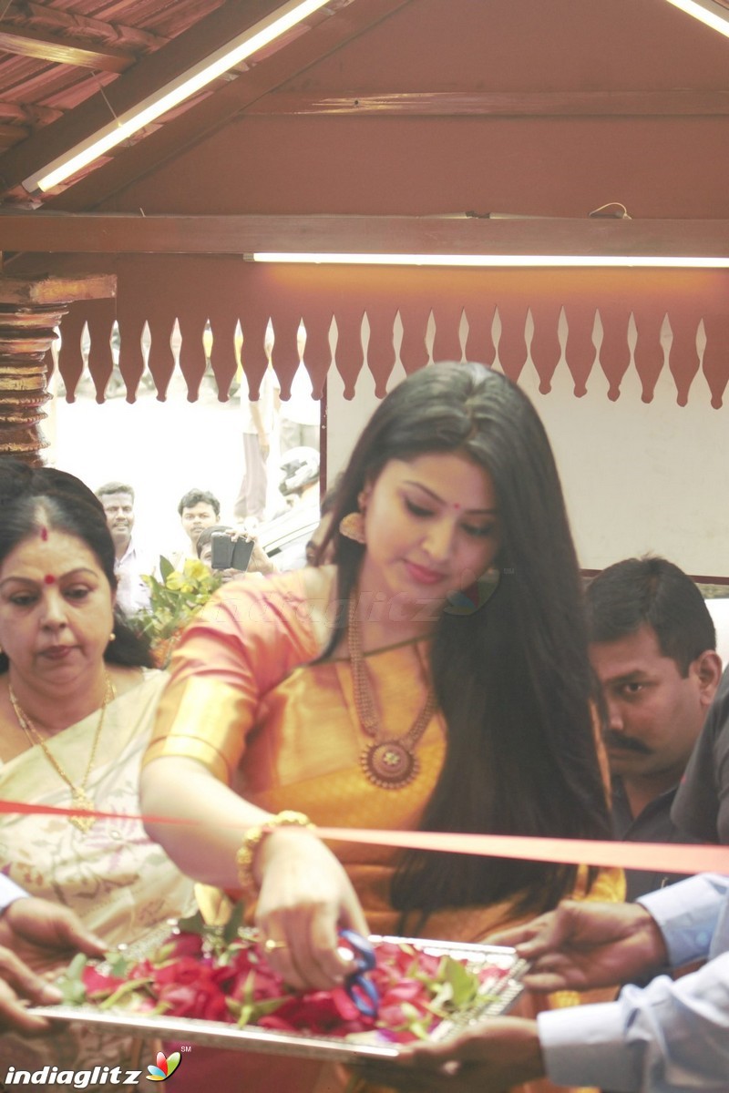 Kanchipuram VRK silks opening with actress Sneha in Coimbatore