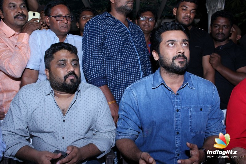 Suriya 'Gang' Press Meet & Theater Visit in Rajahmundry