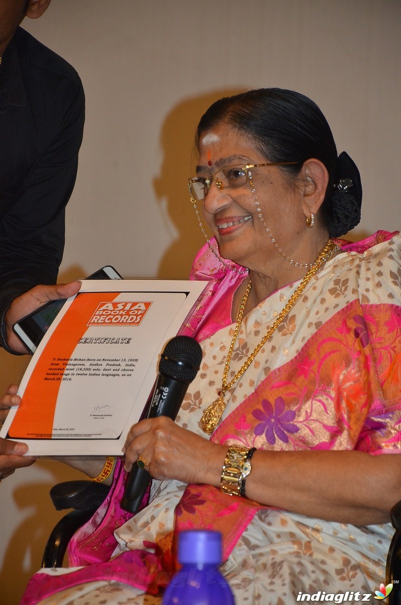 Legendary playback Singer P Susheela Press Meet