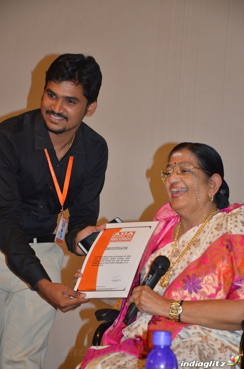 Legendary playback Singer P Susheela Press Meet