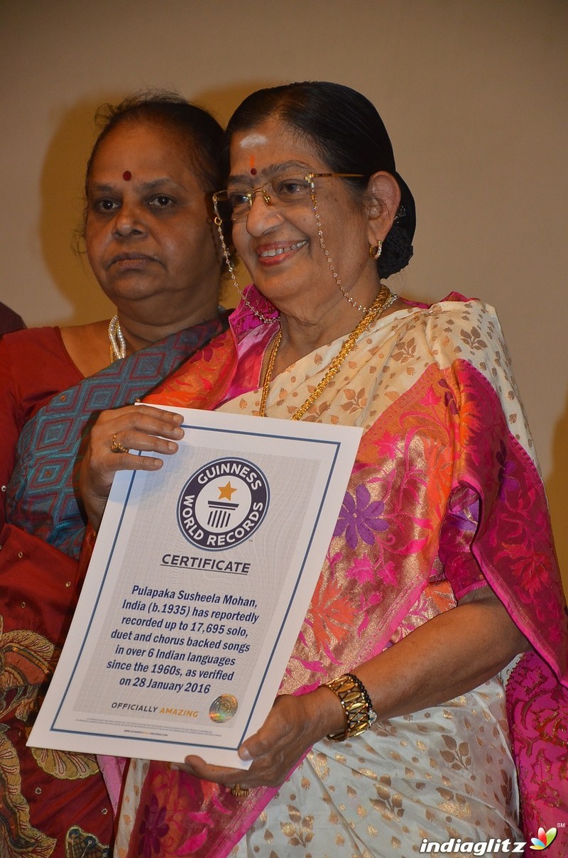 Legendary playback Singer P Susheela Press Meet