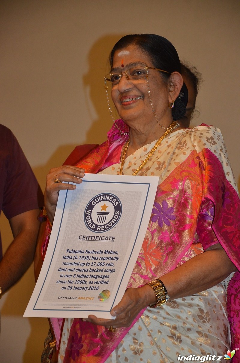 Legendary playback Singer P Susheela Press Meet