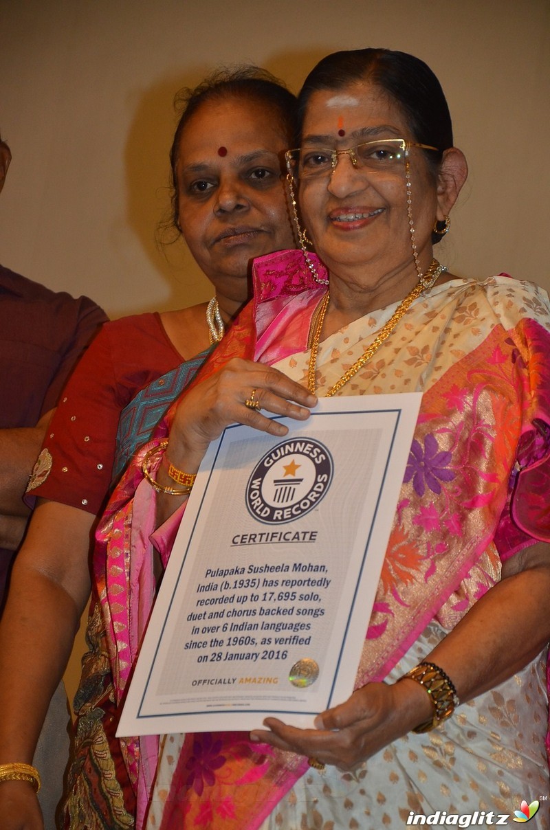 Legendary playback Singer P Susheela Press Meet