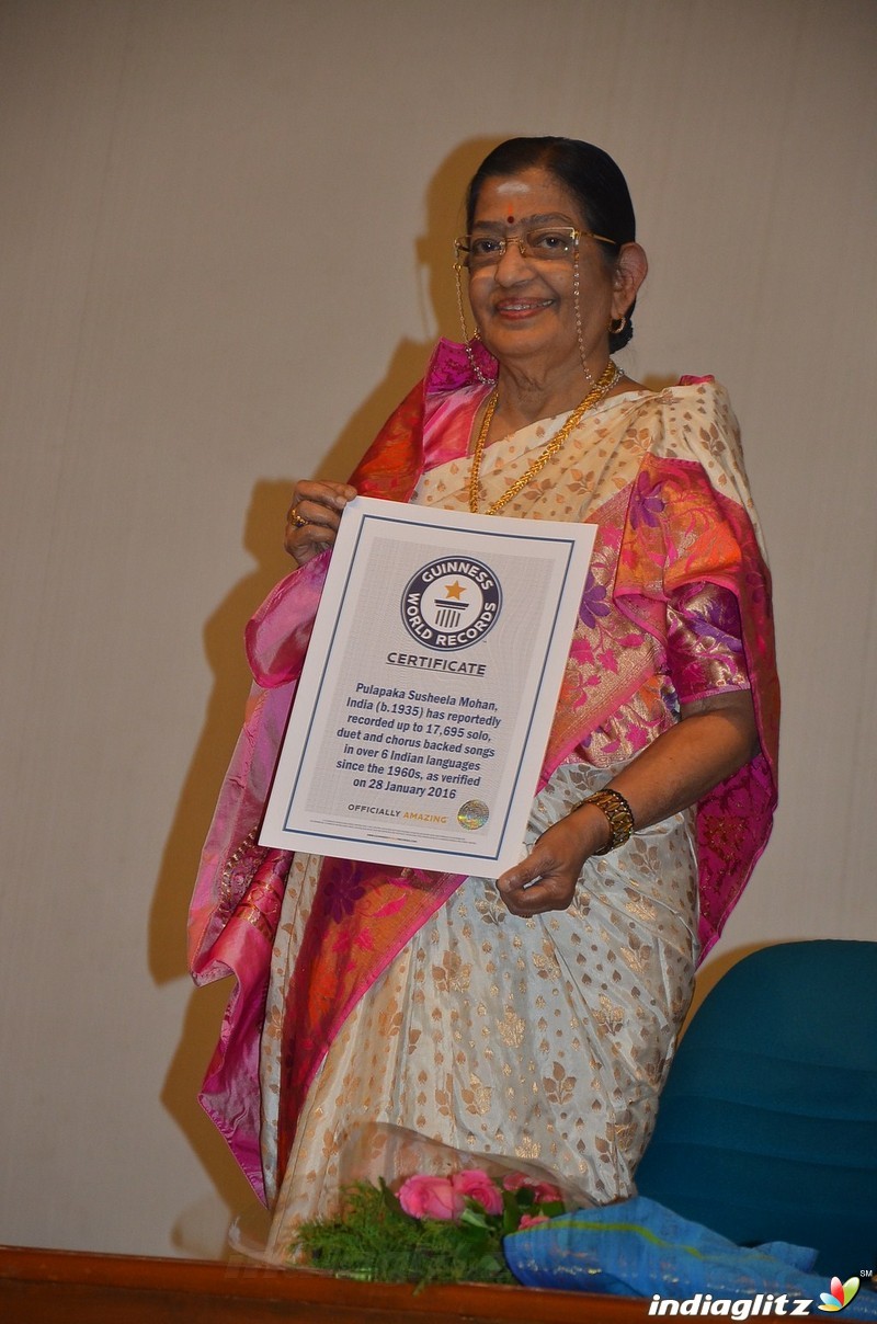 Legendary playback Singer P Susheela Press Meet