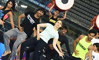 Tamannaah dance rehearsal for IPL opening ceremony