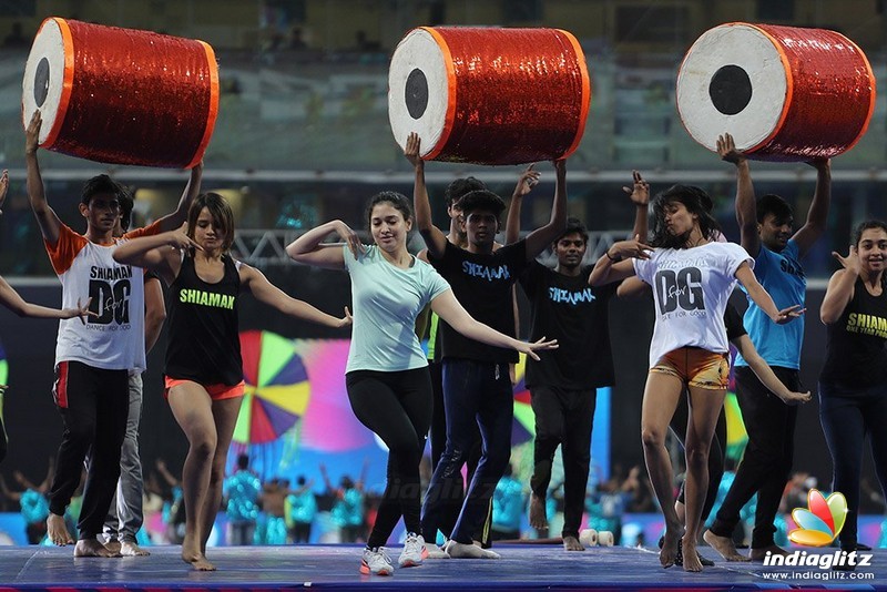 Tamannaah dance rehearsal for IPL opening ceremony