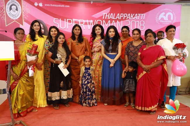 Janani Iyer at Thalappakatti Superwoman 2018 Award