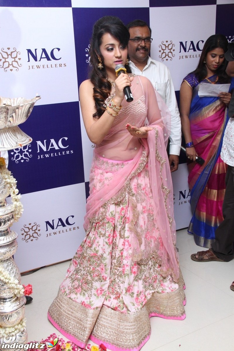 Trisha launches NAC Jewellers new showroom in Perambur, Chennai