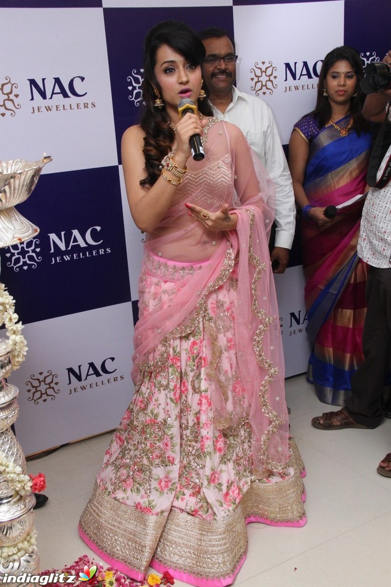 Trisha launches NAC Jewellers new showroom in Perambur, Chennai