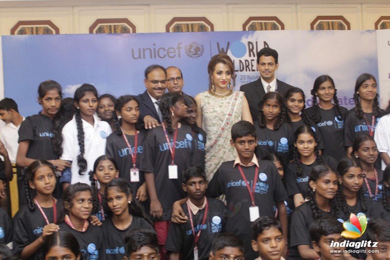 UNICEF Celebrity Advocate Trisha at Children's Day