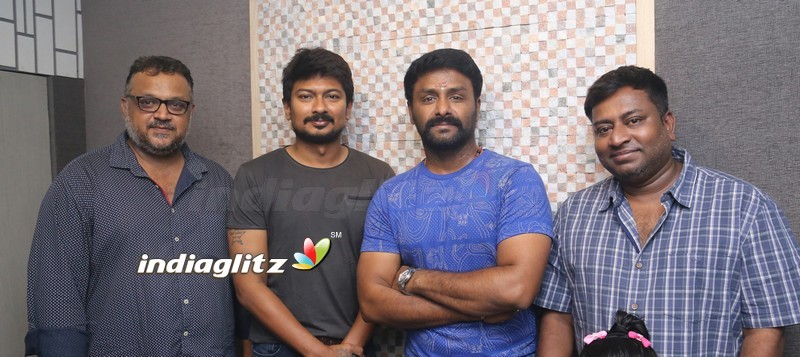 Udhayanidhi Stalin - Manjima Mohan untitled Movie Dubbing Pooja