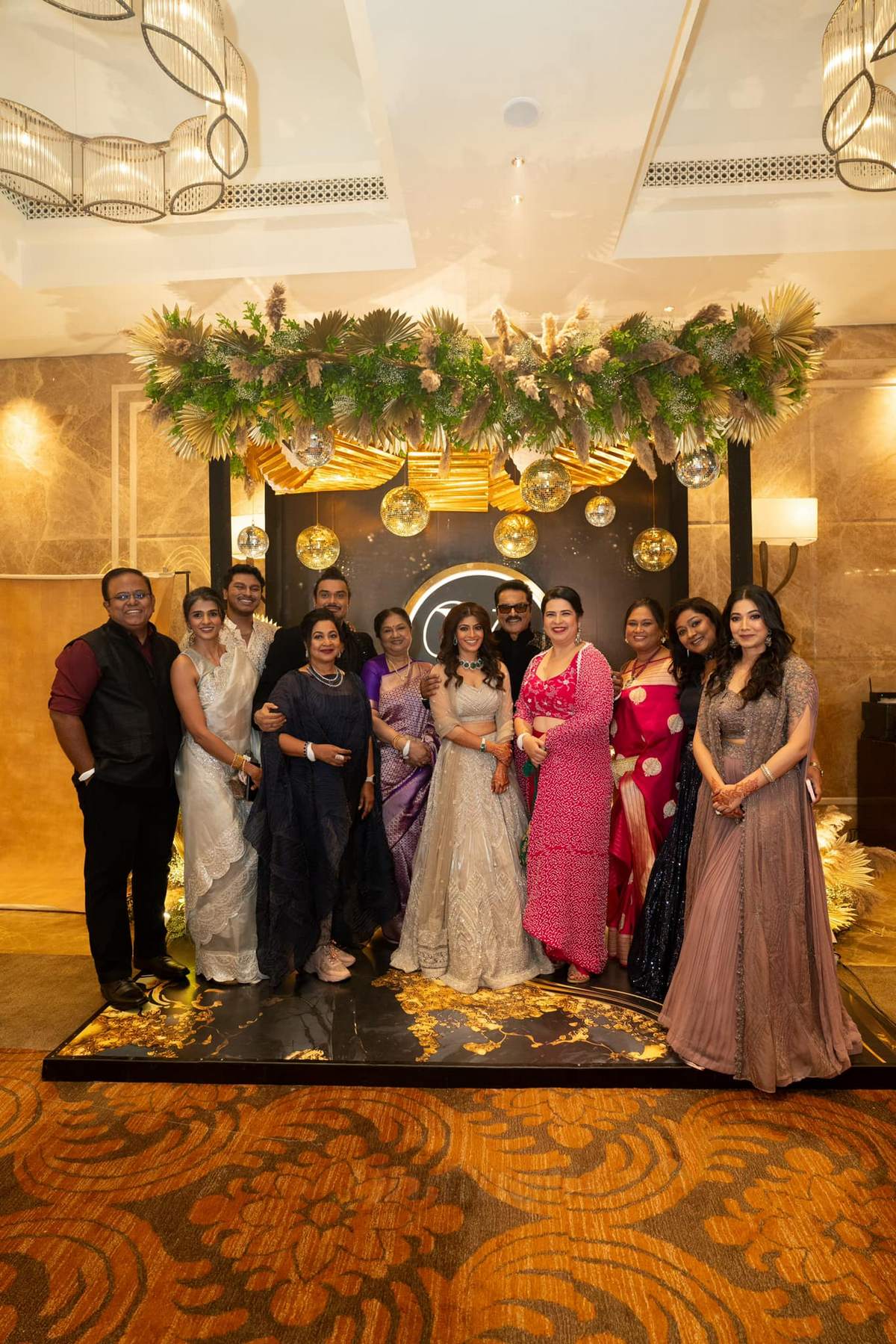 Celebrities attended the Varalaxmi Sarathkumar Nicholai Sachdeva VNSangeeth held at Tajcoromandel