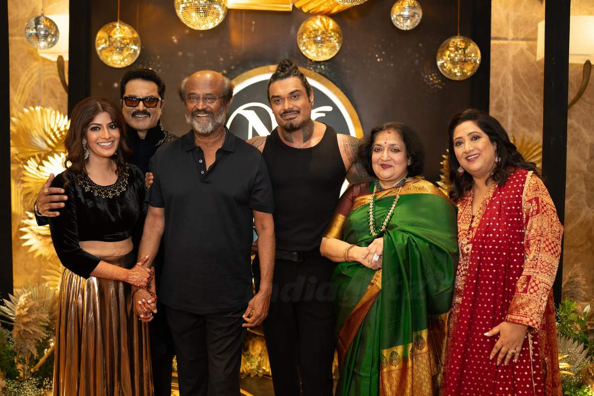 Celebrities attended the Varalaxmi Sarathkumar Nicholai Sachdeva VNSangeeth held at Tajcoromandel