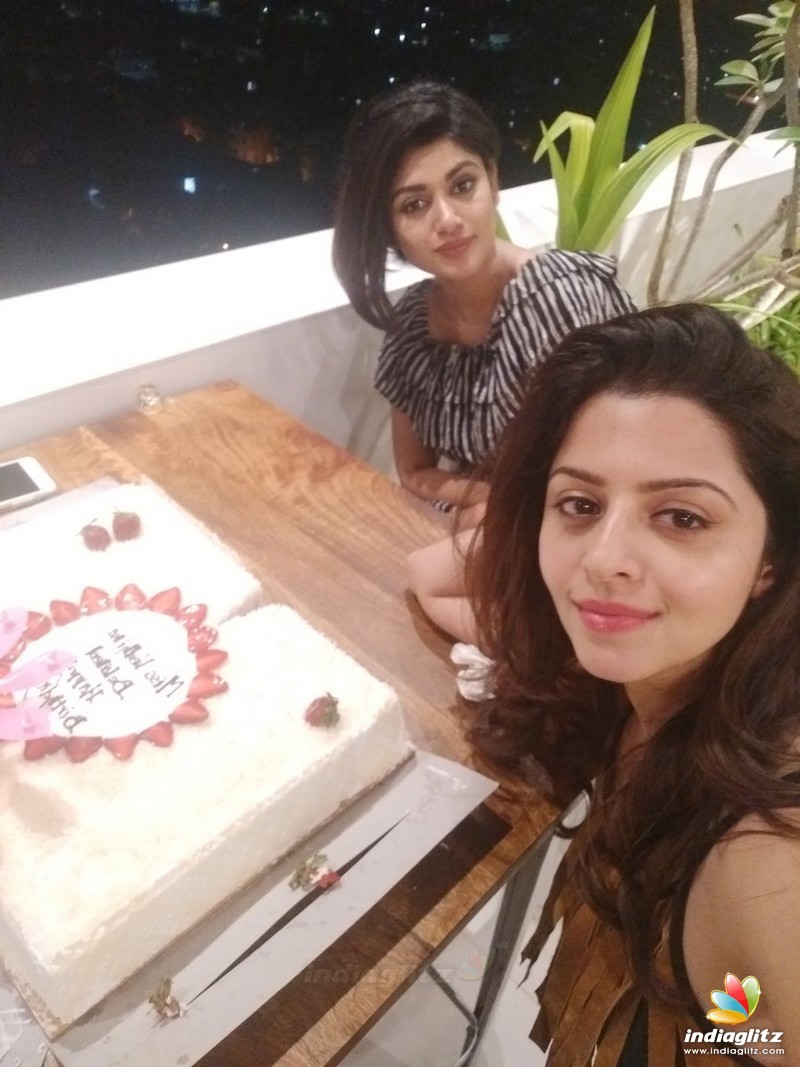 Vedhika Birthday Celebration at Kanchana 3 Shooting Spot