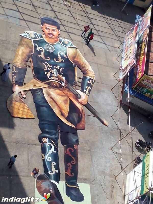 Vijay fans celebrate 'Puli' Movie Release