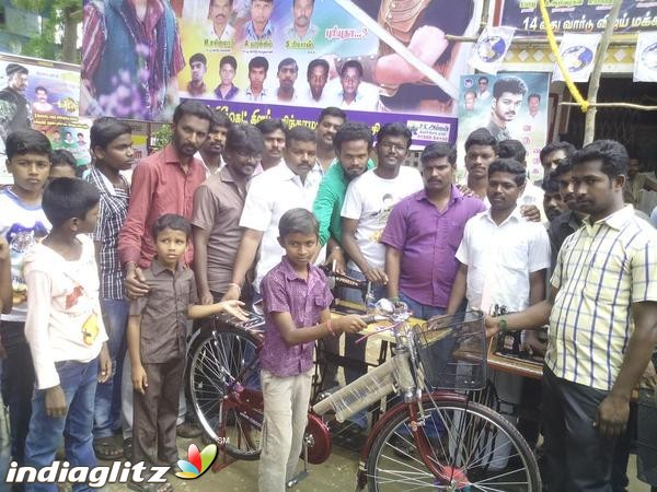 Vijay fans celebrate 'Puli' Movie Release