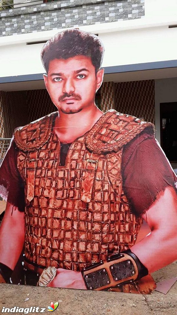 Vijay fans celebrate 'Puli' Movie Release