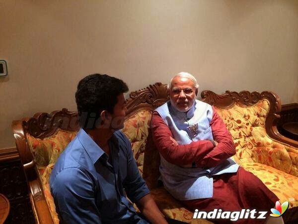 Vijay Meets Narendra Modi