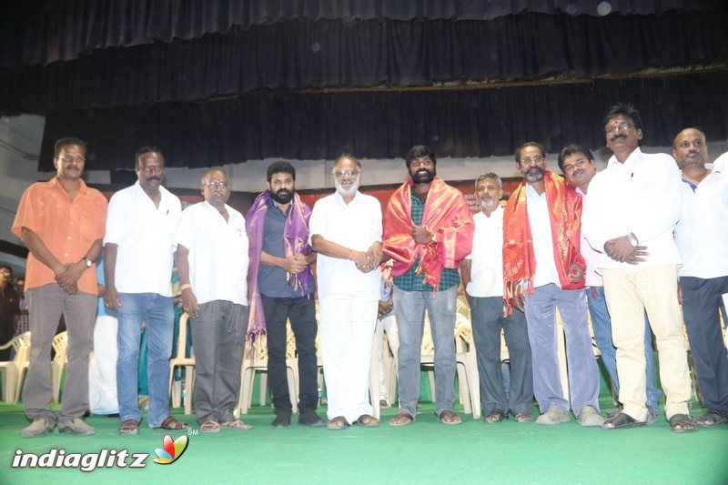 Vijay Sethupathi and SP Jananathan at Ulagayutha Foundation