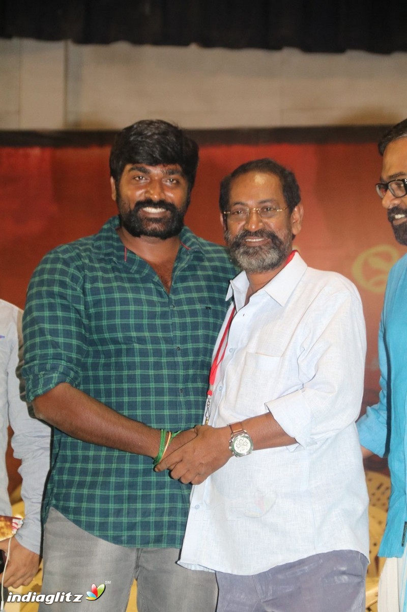 Vijay Sethupathi and SP Jananathan at Ulagayutha Foundation