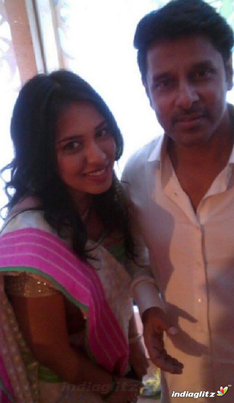 Chiyaan Vikram Daughter Akshita Engaged To Manu Ranjit