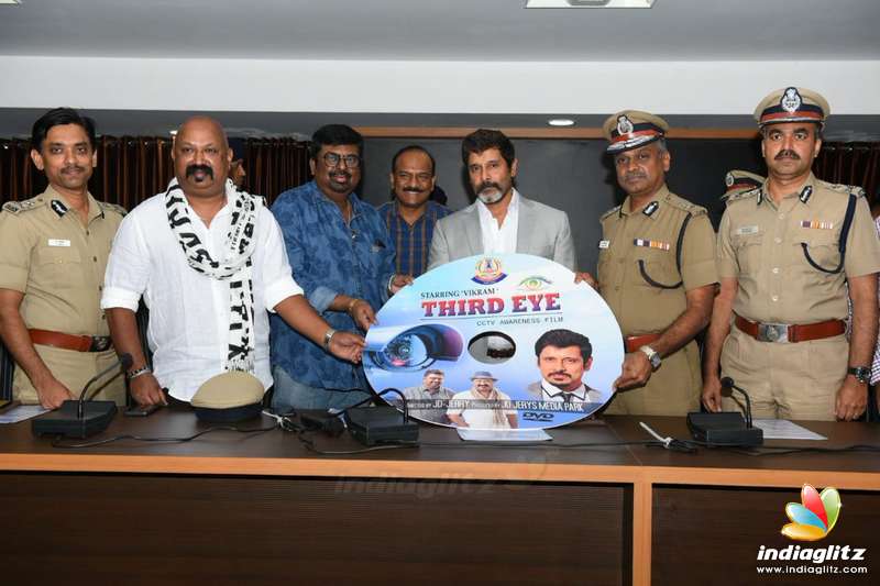 Vikram's 'Third Eye' add CCTV awareness program is launched today at Commissioner office, Chennai