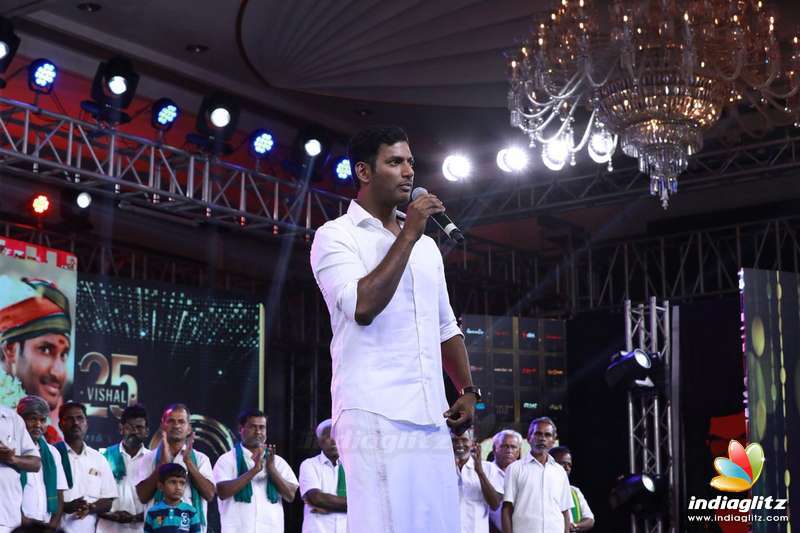 Vishal Donated 11 Lakhs totally to a group of 30 affected farmers