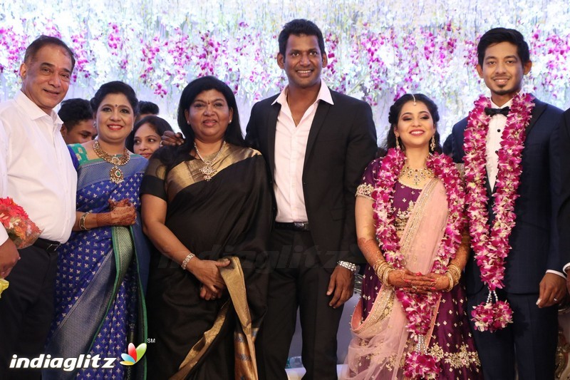 Vishal's Sister Aishwarya Wedding & Reception