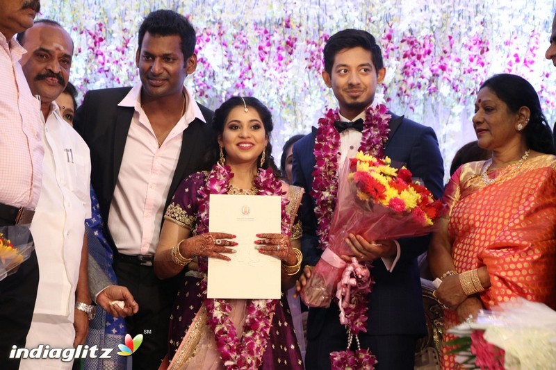 Vishal's Sister Aishwarya Wedding & Reception