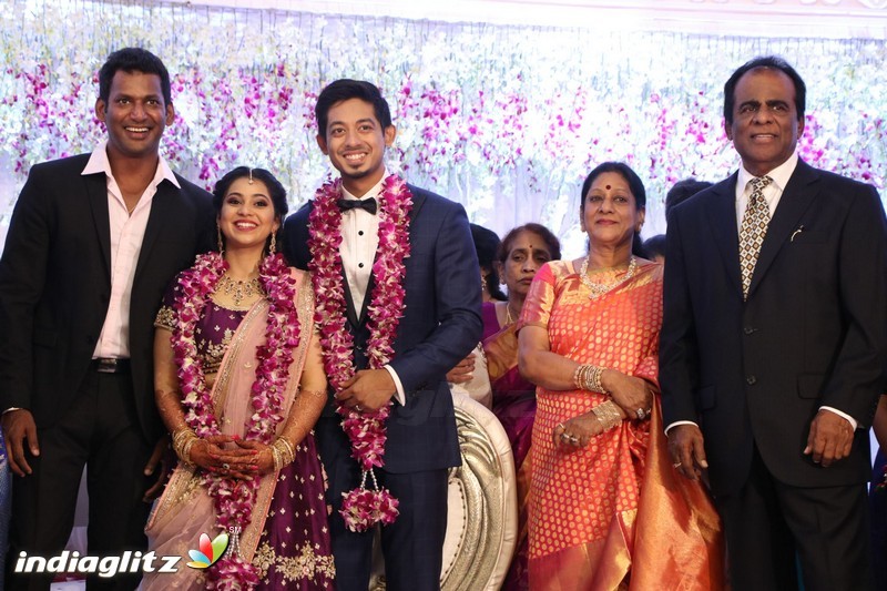 Vishal's Sister Aishwarya Wedding & Reception