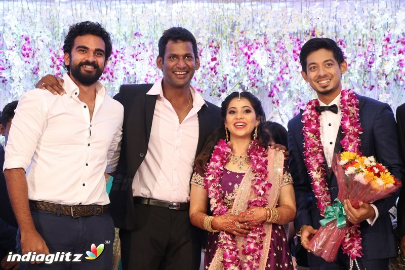 Vishal's Sister Aishwarya Wedding & Reception