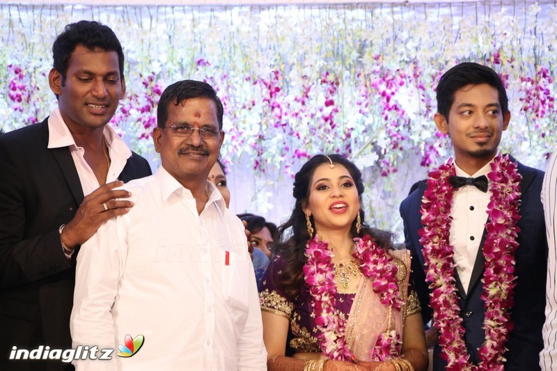 Vishal's Sister Aishwarya Wedding & Reception