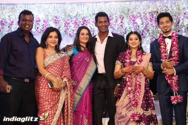 Vishal's Sister Aishwarya Wedding & Reception